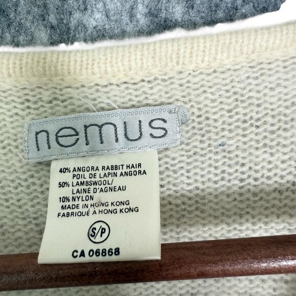 Vintage Angora Lambswool Sweater Pearl Beads Coquette Romantic S - Picture 3 of 7